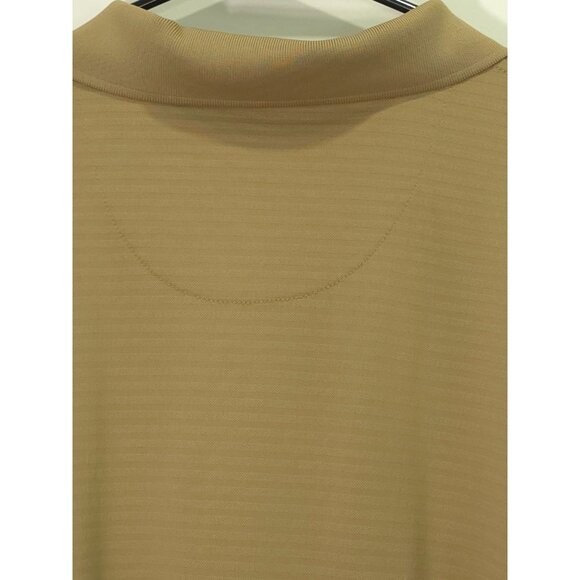 Pebble Beach Performance XXL Men's Polo Shirt Tan Striped Lightweight - Picture 9 of 9